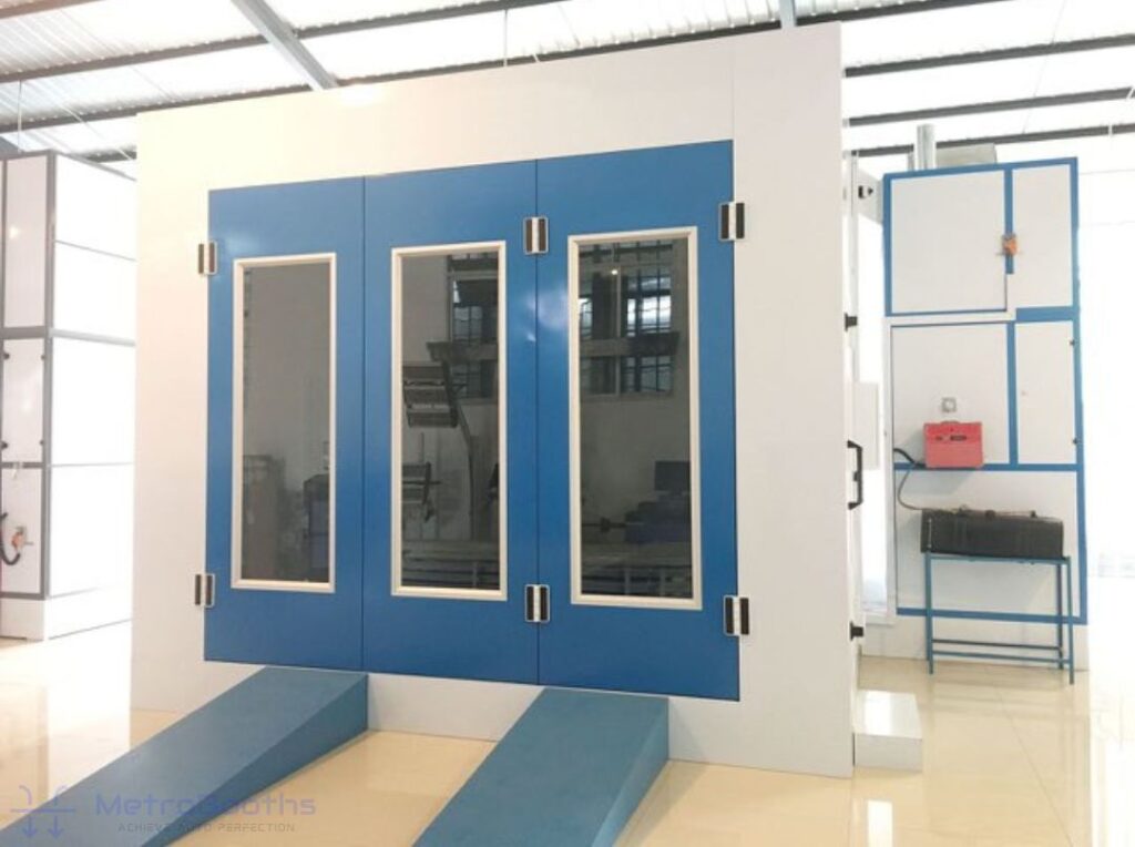 full down draft spray booth